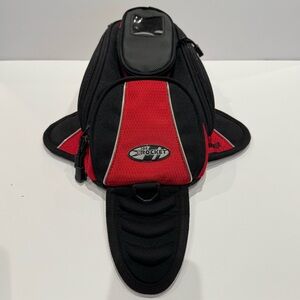 Joe Rocket Manta Magnetic Tank Bag Red Black Motorcycle Biker Travel
